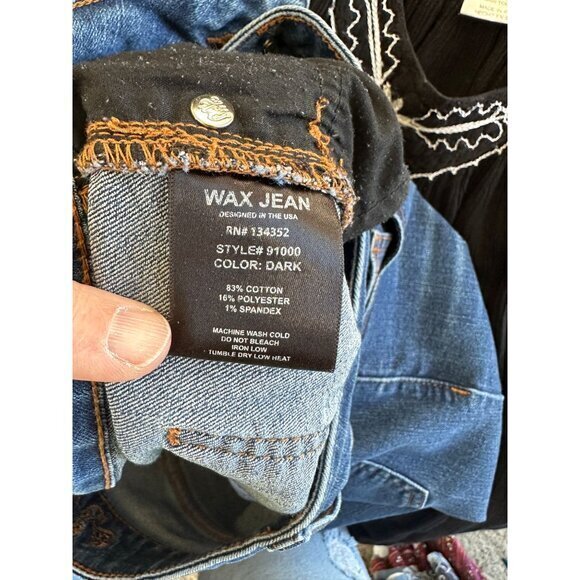 Wax Jeans Women's Straight Jeans‎ size 7 straight leg denim - Picture 6 of 8
